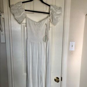 Red Dress White jumpsuit - NWT!